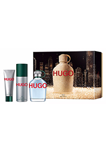 Heren cadeauset: HUGO BOSS Hugo Man, 125ml eau de toilette spray, 150ml deo spray, 50ml shower gel