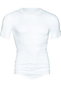 Mey Noblesse T-shirt (1-pack), heren T-shirt O-hals fijnrib, wit