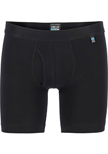 SCHIESSER Long Life Cotton shorts (1-pack), lang met gulp, zwart