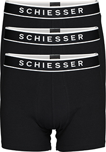 SCHIESSER 95/5 shorts (3-pack), zwart