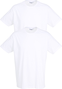 Ceceba heren T-shirts regular fit (2-pack), O-hals, wit