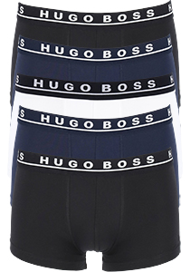 HUGO BOSS trunk (5-pack), zwart, wit en navy blauw