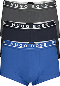 HUGO BOSS trunk (3-pack), heren boxers kort, kobalt, navy en antraciet