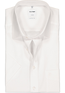 OLYMP Luxor comfort fit overhemd, korte mouw, AirCon wit