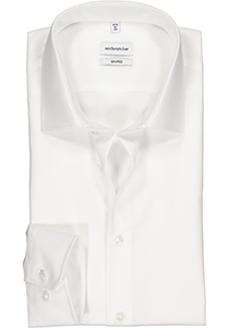 Seidensticker shaped fit overhemd, mouwlengte 7, wit