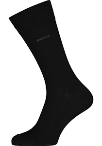 BOSS regular socks (3-pack), herensokken katoen, zwart  