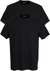 Gotzburg heren T-shirts regular fit O-hals (2-pack), zwart