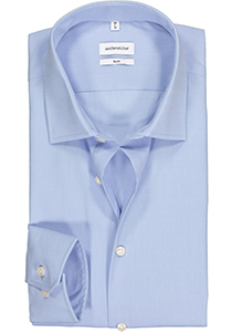 Seidensticker slim fit overhemd, mouwlengte7, lichtblauw (contrast)  