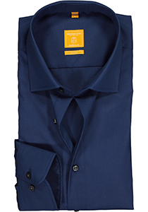 Redmond modern fit overhemd, rookblauw