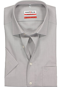 MARVELIS modern fit overhemd, korte mouw, grijs