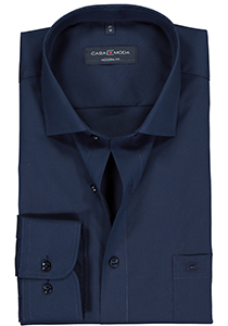 CASA MODA modern fit overhemd, marine blauw 