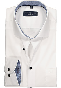 CASA MODA modern fit overhemd, wit (blauw contrast)