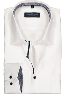 CASA MODA comfort fit overhemd, wit structuur (contrast)