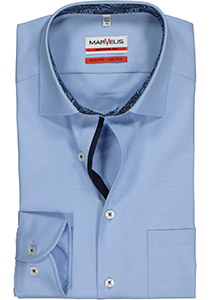 MARVELIS modern fit overhemd, lichtblauw twill (contrast) 