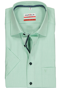 MARVELIS modern fit overhemd, korte mouw, mintgroen (contrast)
