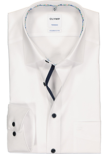 OLYMP Tendenz modern fit overhemd, wit poplin (contrast)