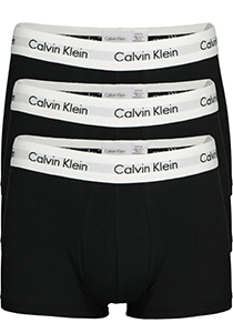 Calvin Klein low rise trunks (3-pack), lage heren boxers kort, zwart