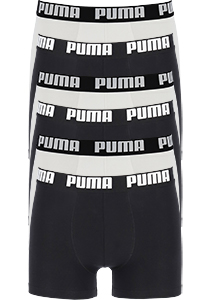 Puma Basic Boxer heren (6-pack), zwart en wit