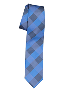 Pelucio stropdas, blauw geruit
