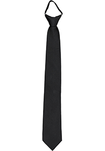 Pelucio voorgeknoopte stropdas met rits, zwart