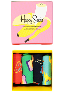 Happy Socks Food For Thought Socks Gift Set (4-pack), kleurrijk eten