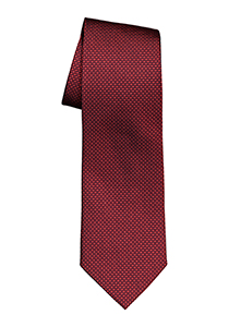 Michaelis stropdas, bordeaux rood motief