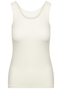 Pure Color dames top (1-pack), hemdje met brede banden, ivoor
