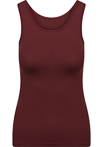 RJ Bodywear Pure Color dames top (1-pack), hemdje met brede banden, port