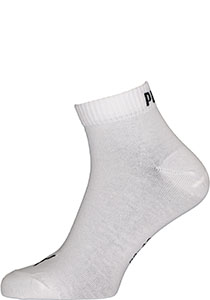 Puma unisex sneaker sokken (6-pack), wit