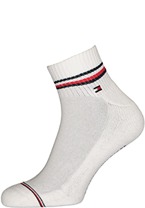 Tommy Hilfiger Iconic Quarter Socks (2-pack), heren sneaker sportsokken katoen, wit