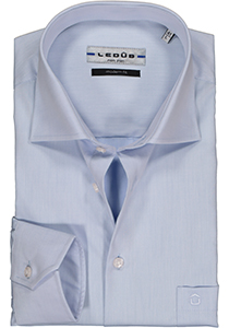 Ledub modern fit overhemd, lichtblauw twill 