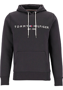 Tommy Hilfiger Core Tommy logo hoody, regular fit heren sweathoodie, zwart