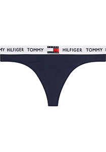 Tommy Hilfiger dames Tommy 85 string (1-pack), blauw