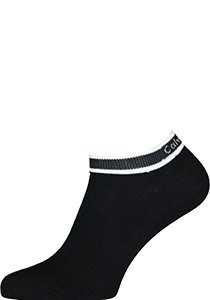 Calvin Klein damessokken Spencer (2-pack), enkelsokken logo boord, zwart