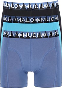 Muchachomalo heren boxershorts (3-pack), heren boxers normale lengte Solid, zwart, turquoise, blauw
