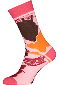 Spiri Socks Energy Flow, unisex sokken, roze oranje en bruin