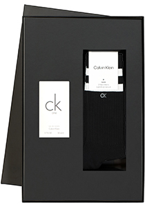 Heren cadeaubox: CK One parfum + 2-pack Calvin Klein sokken