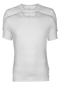 Calvin Klein Modern Cotton T-shirts (2-pack), stretch O-hals, wit  