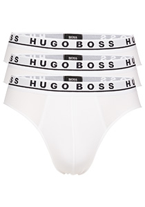 HUGO BOSS briefs (3-pack), heren slips, wit  