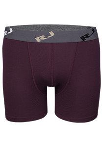 RJ Bodywear Pure Color boxershort (1-pack), heren boxer normale lengte, microfiber, aubergine