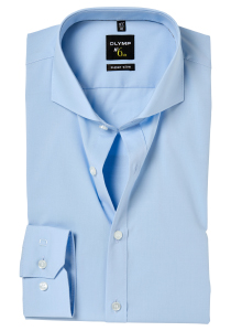 OLYMP No. Six super slim fit overhemd, lichtblauw