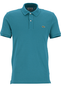 Lacoste Slim Fit polo, petrol groenblauw
