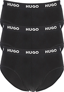 HUGO hipster briefs (3-pack), heren slips, zwart
