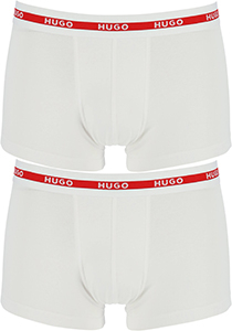 HUGO trunks (2-pack), heren boxers kort, wit