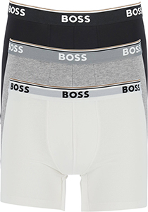 HUGO BOSS Power boxer briefs (3-pack), heren boxers normale lengte, zwart, grijs, wit