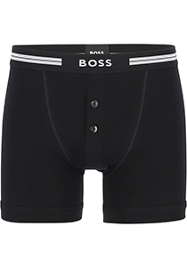 HUGO BOSS Original retro trunk (1-pack), heren boxer normale lengte met gulp, zwart