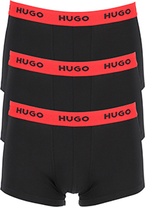 HUGO trunks (3-pack), heren boxers kort, zwart
