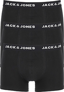 Jack & Jones heren boxers  Jacanthony trunks (3-pack), zwart