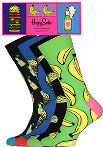 Happy Socks Yummy Yummy Socks Gift Set (4-pack), unisex sokken in cadeauverpakking