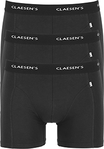 Claesen's Basics boxers (3-pack), heren boxers lang, zwart